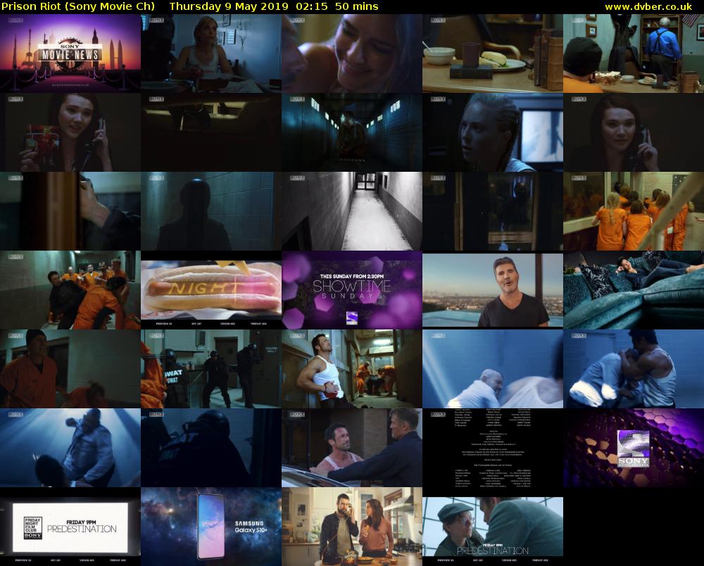 Prison Riot (Sony Movie Ch) Thursday 9 May 2019 02:15 - 03:05
