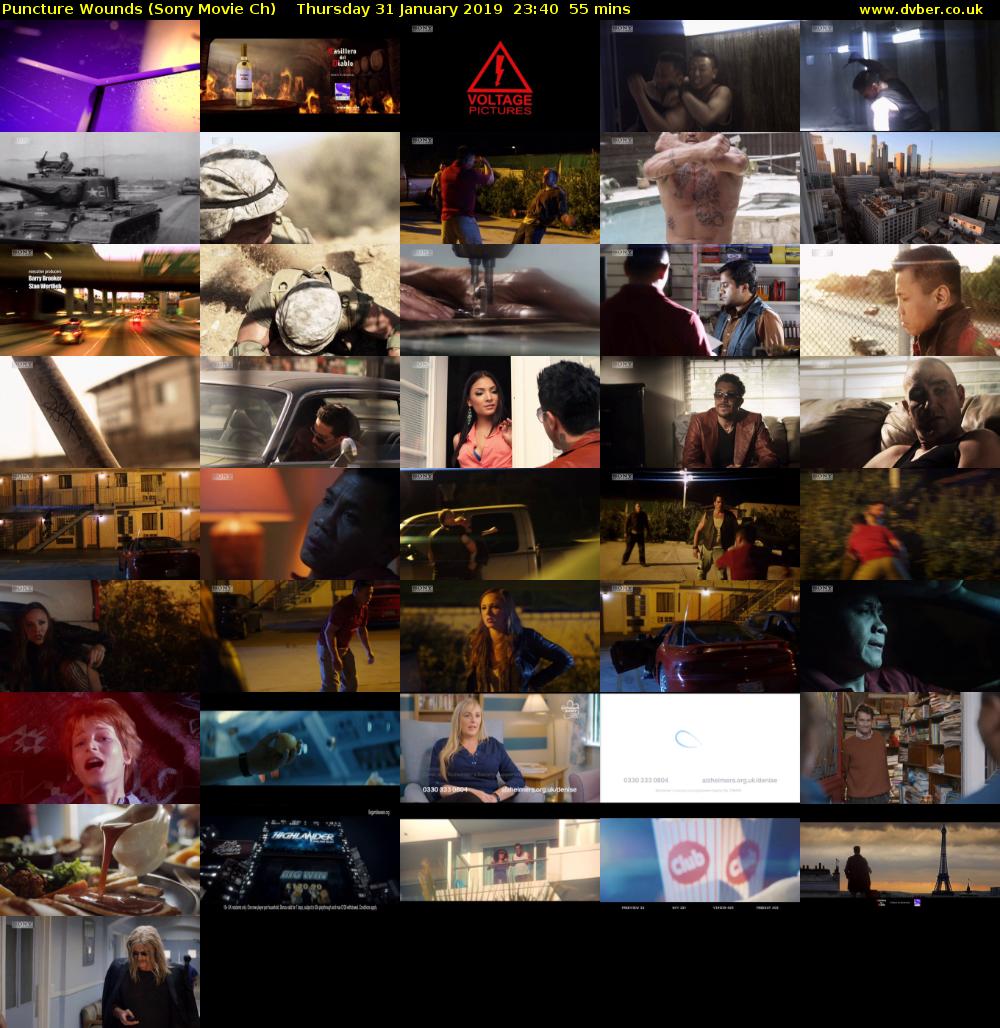 Puncture Wounds (Sony Movie Ch) Thursday 31 January 2019 23:40 - 00:35