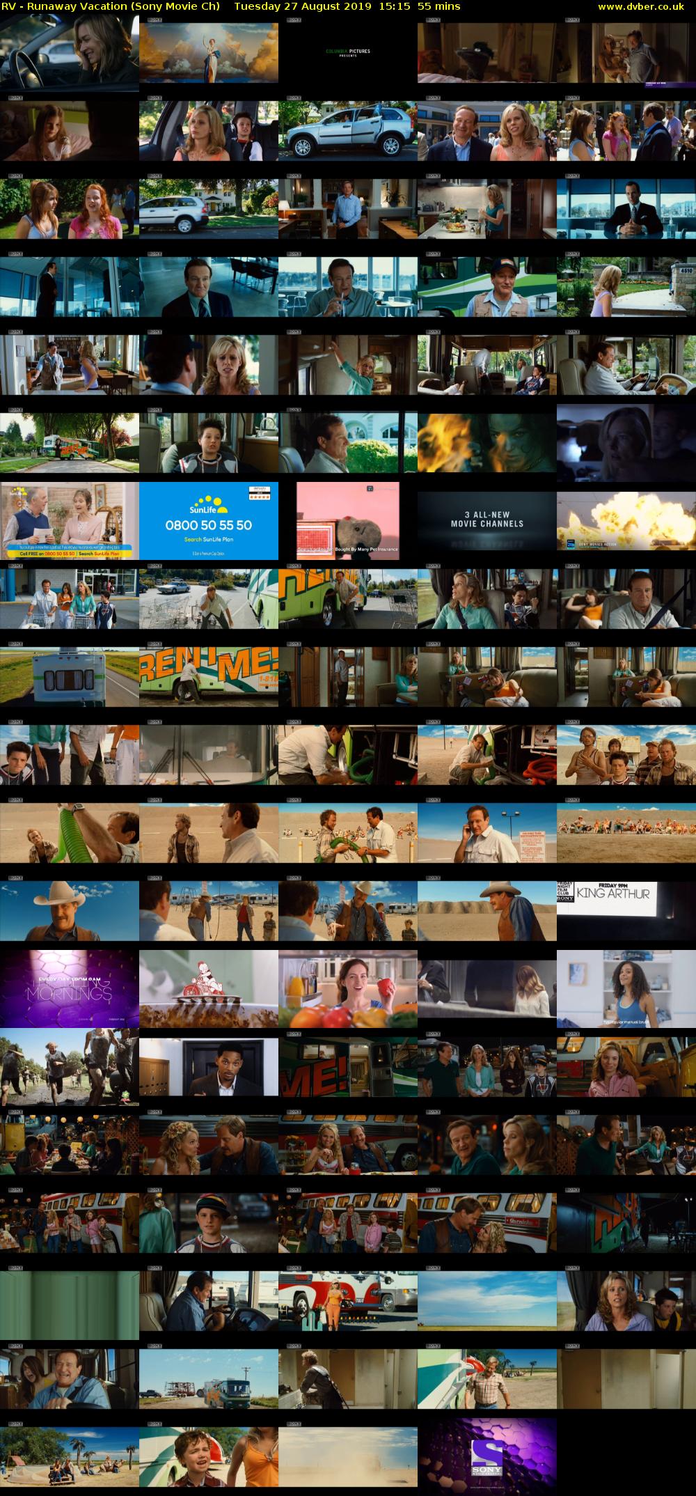 RV - Runaway Vacation (Sony Movie Ch) Tuesday 27 August 2019 15:15 - 16:10