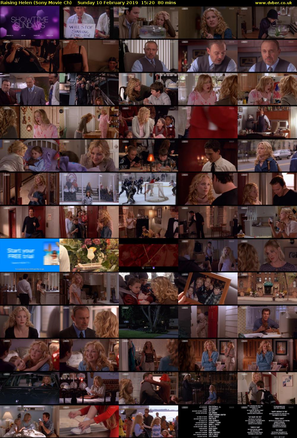 Raising Helen (Sony Movie Ch) Sunday 10 February 2019 15:20 - 16:40