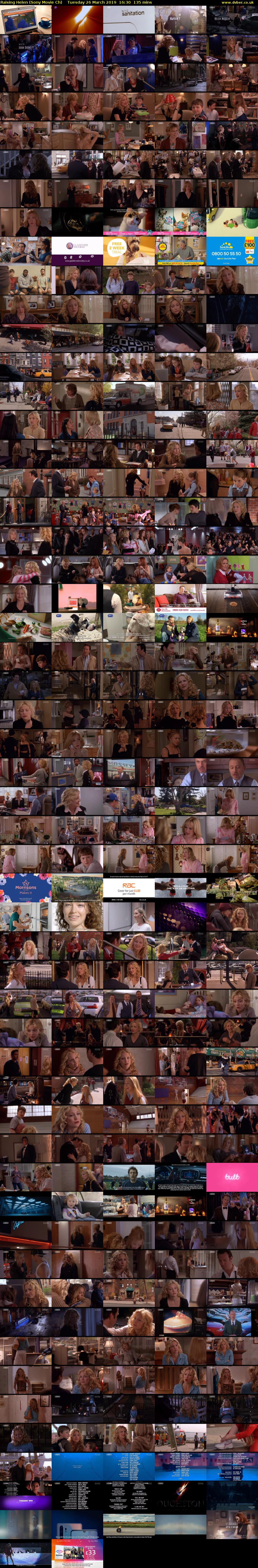 Raising Helen (Sony Movie Ch) Tuesday 26 March 2019 16:30 - 18:45