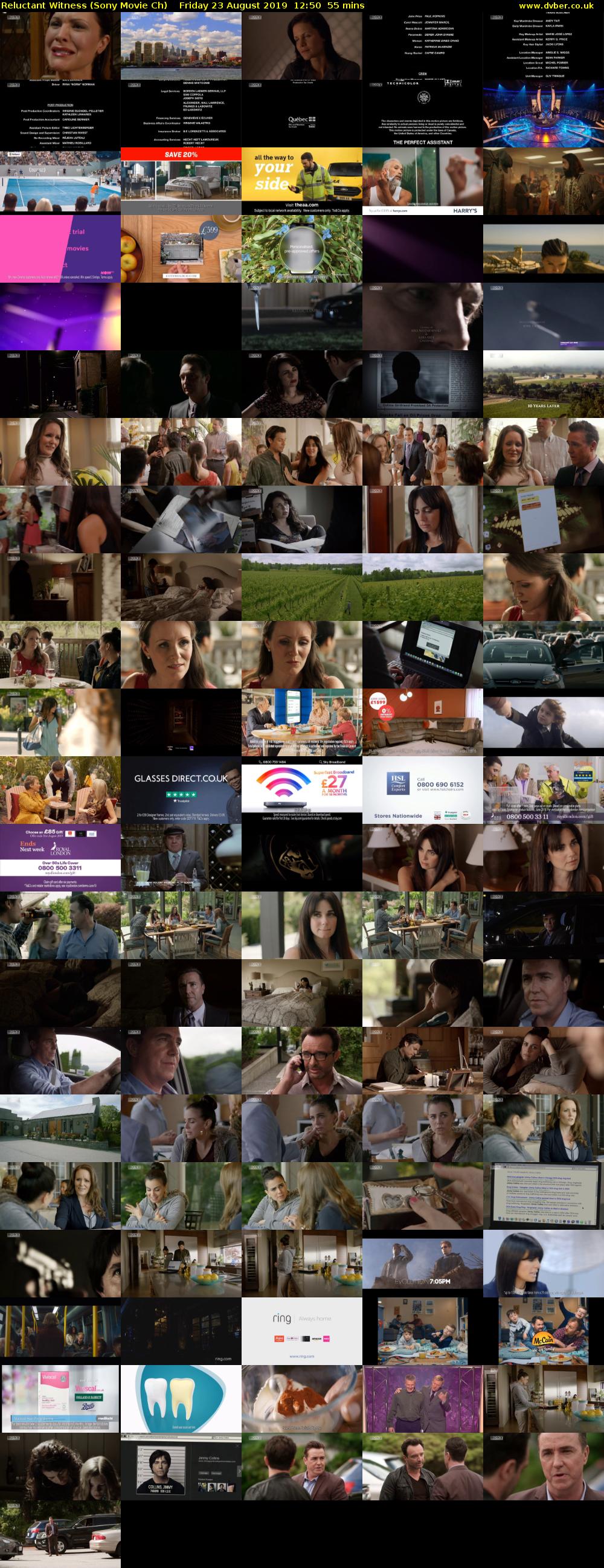 Reluctant Witness (Sony Movie Ch) Friday 23 August 2019 12:50 - 13:45