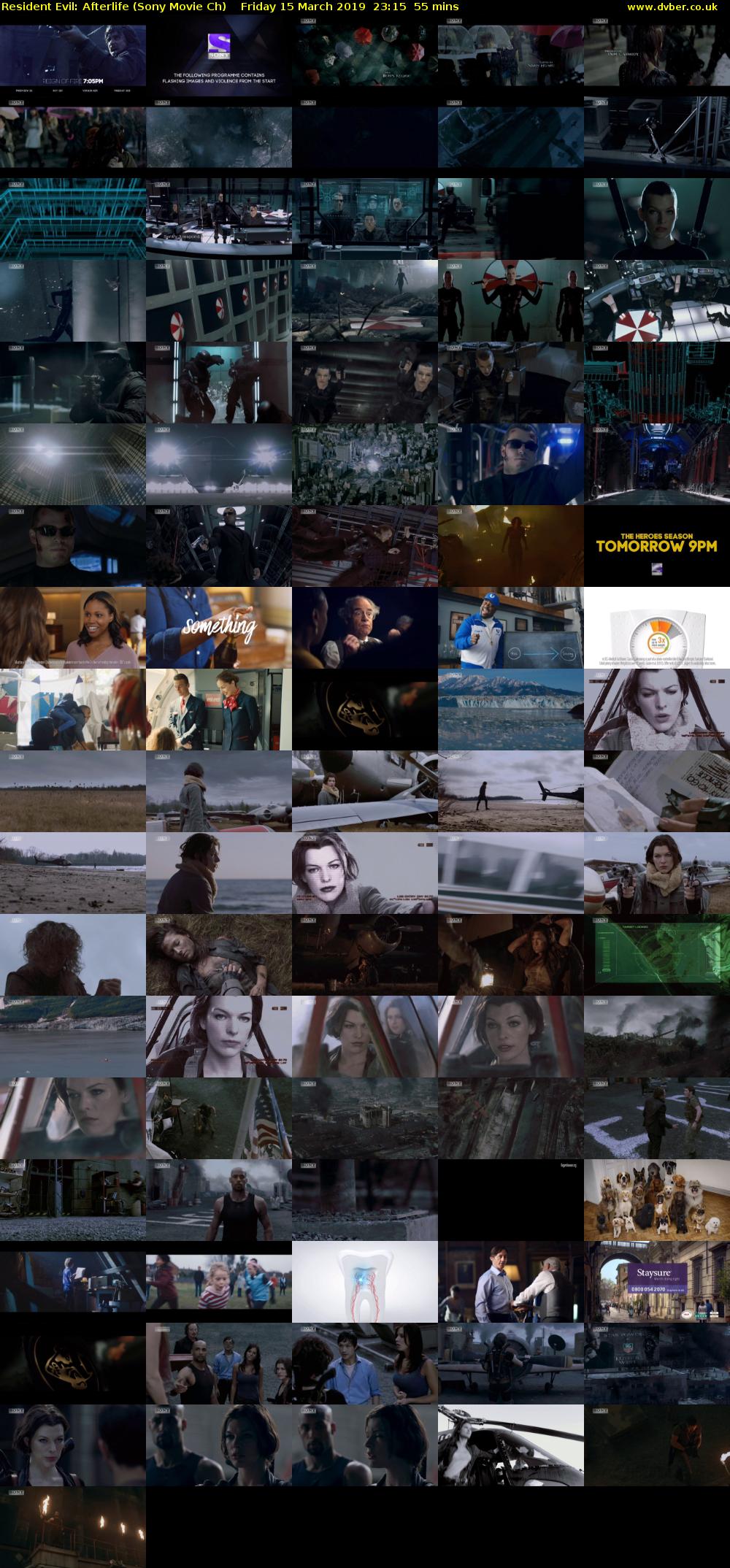 Resident Evil: Afterlife (Sony Movie Ch) Friday 15 March 2019 23:15 - 00:10