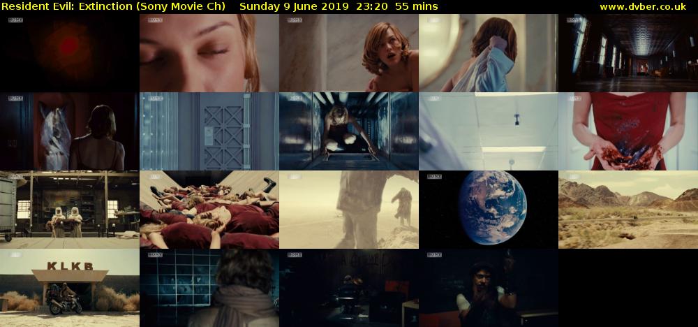 Resident Evil: Extinction (Sony Movie Ch) Sunday 9 June 2019 23:20 - 00:15