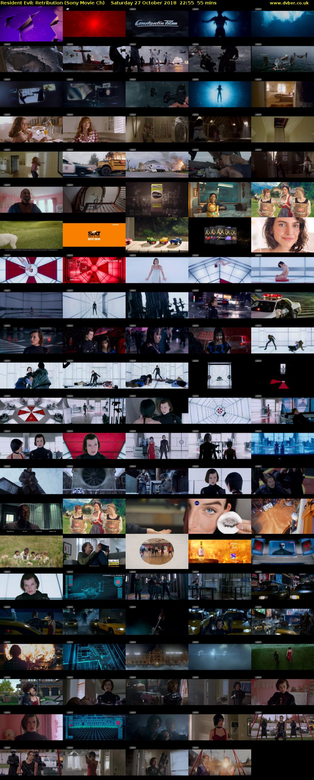Resident Evil: Retribution (Sony Movie Ch) Saturday 27 October 2018 22:55 - 23:50