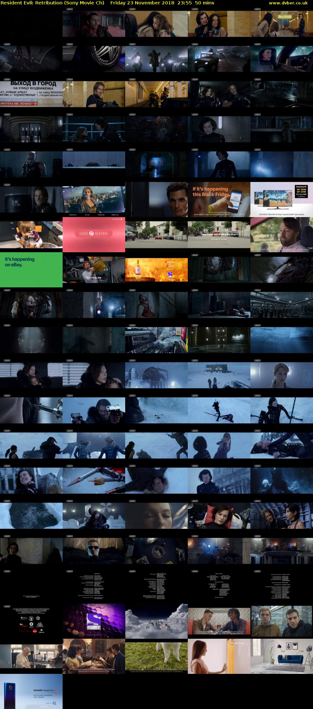 Resident Evil: Retribution (Sony Movie Ch) Friday 23 November 2018 23:55 - 00:45