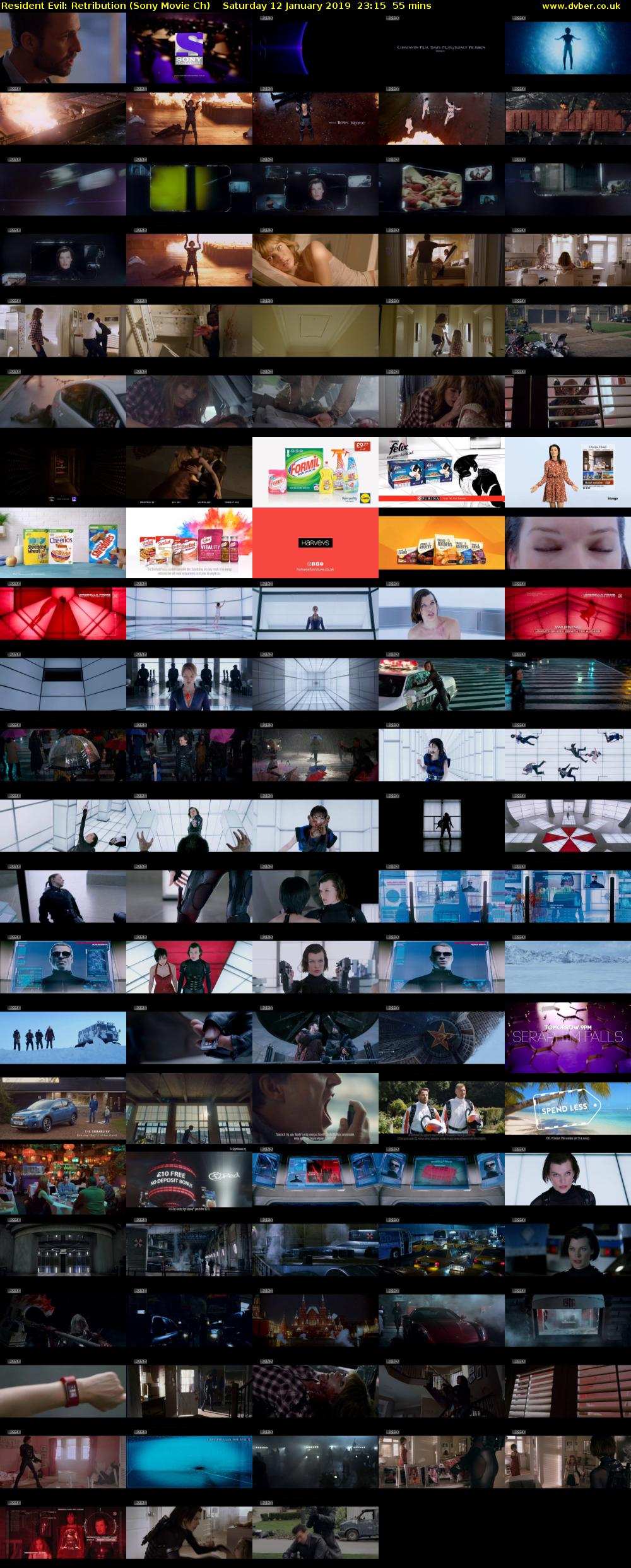 Resident Evil: Retribution (Sony Movie Ch) Saturday 12 January 2019 23:15 - 00:10