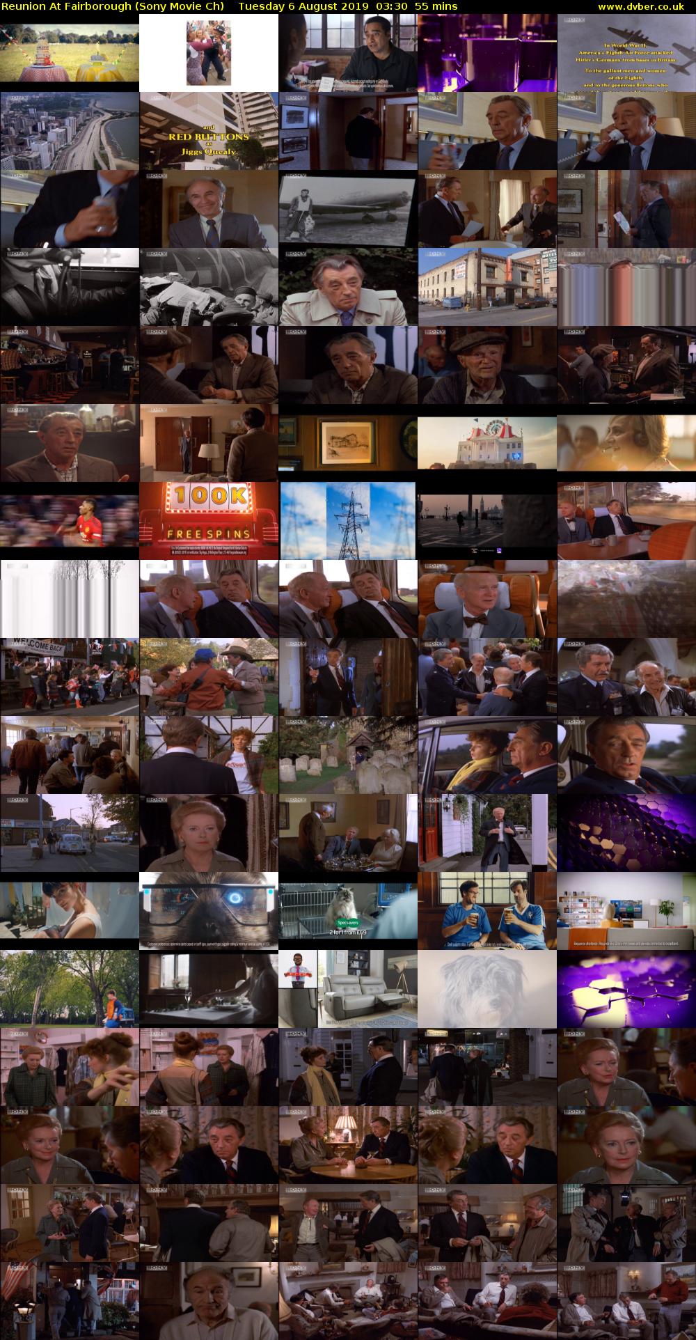 Reunion At Fairborough (Sony Movie Ch) Tuesday 6 August 2019 03:30 - 04:25