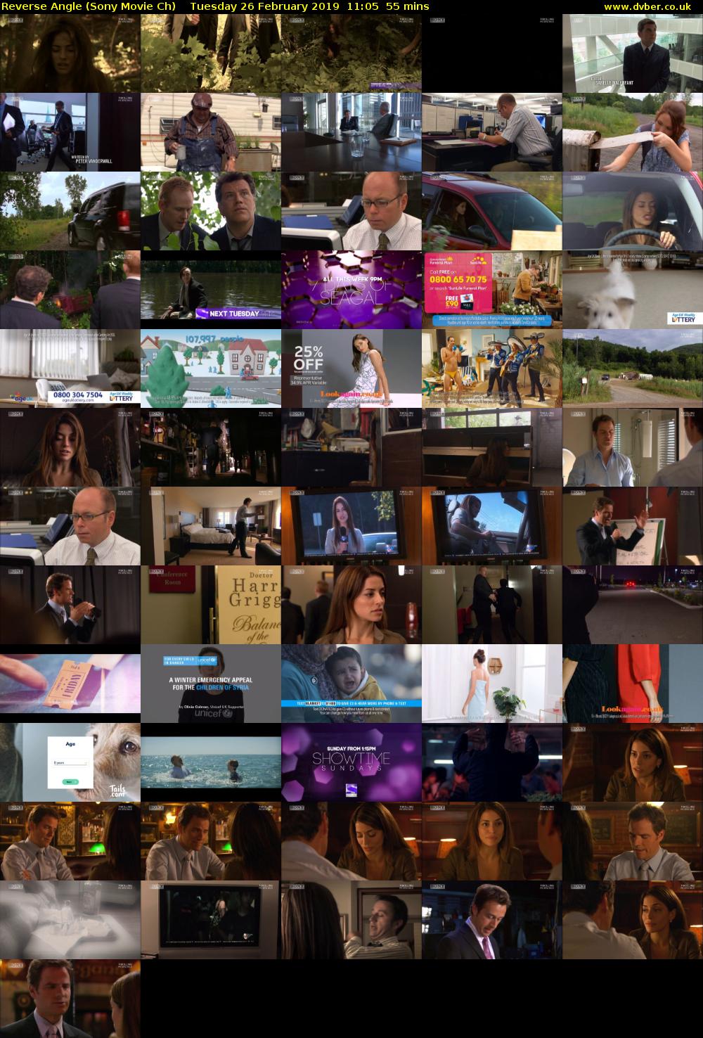 Reverse Angle (Sony Movie Ch) Tuesday 26 February 2019 11:05 - 12:00