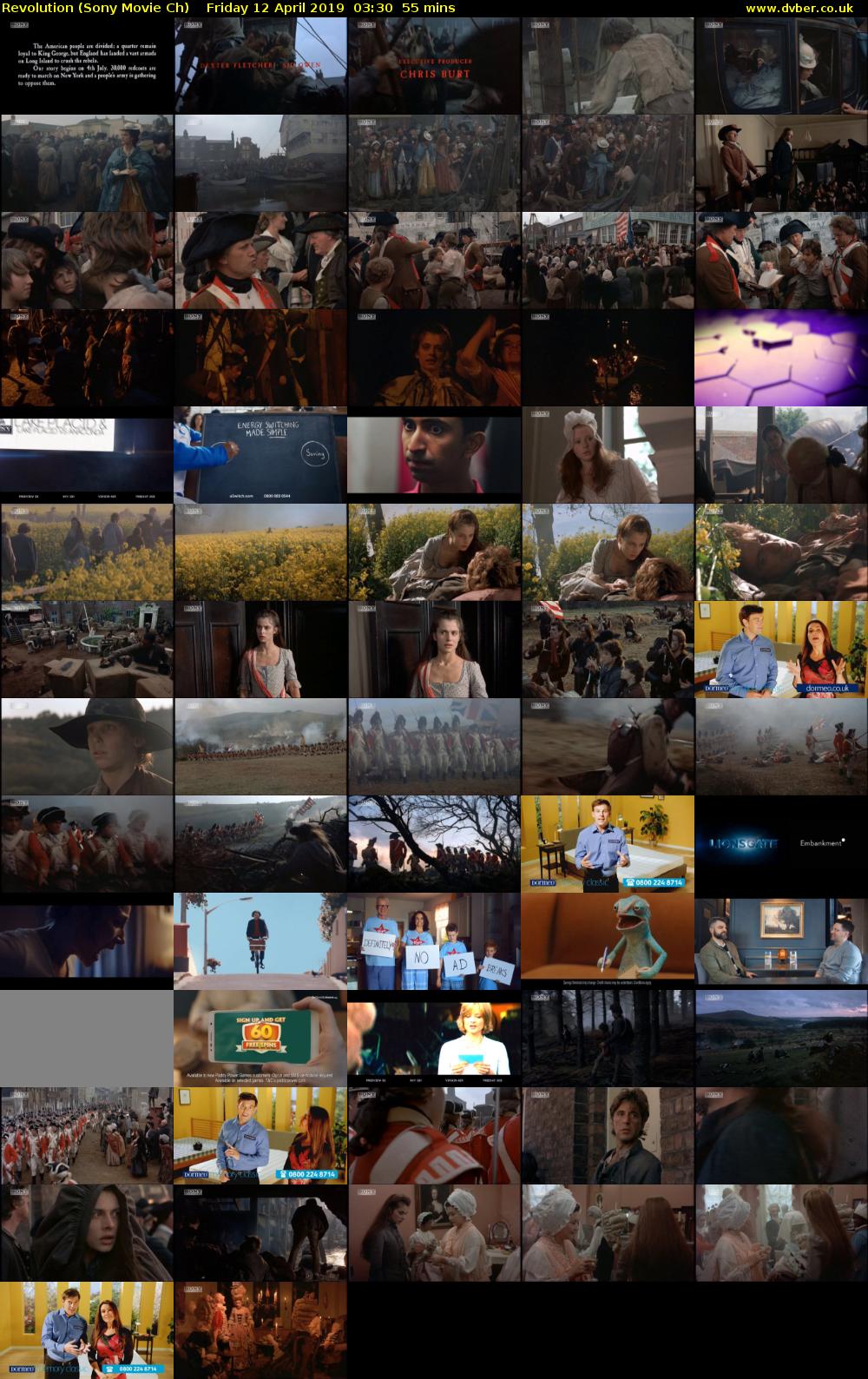 Revolution (Sony Movie Ch) Friday 12 April 2019 03:30 - 04:25