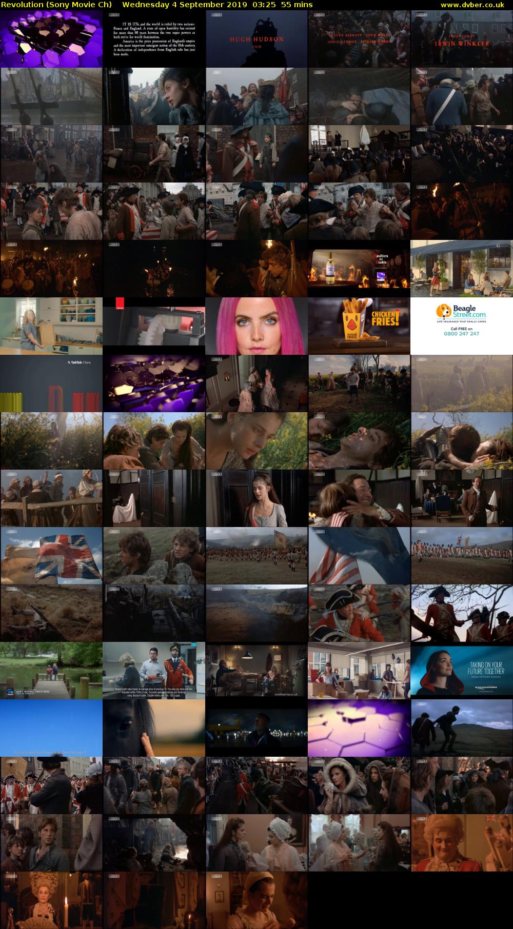 Revolution (Sony Movie Ch) Wednesday 4 September 2019 03:25 - 04:20