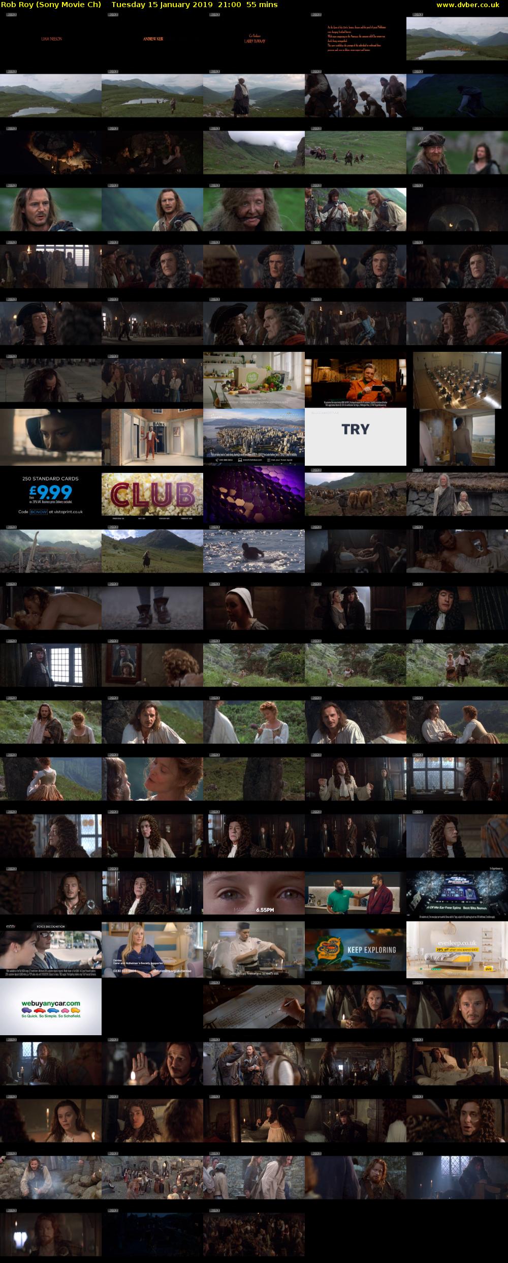 Rob Roy (Sony Movie Ch) Tuesday 15 January 2019 21:00 - 21:55