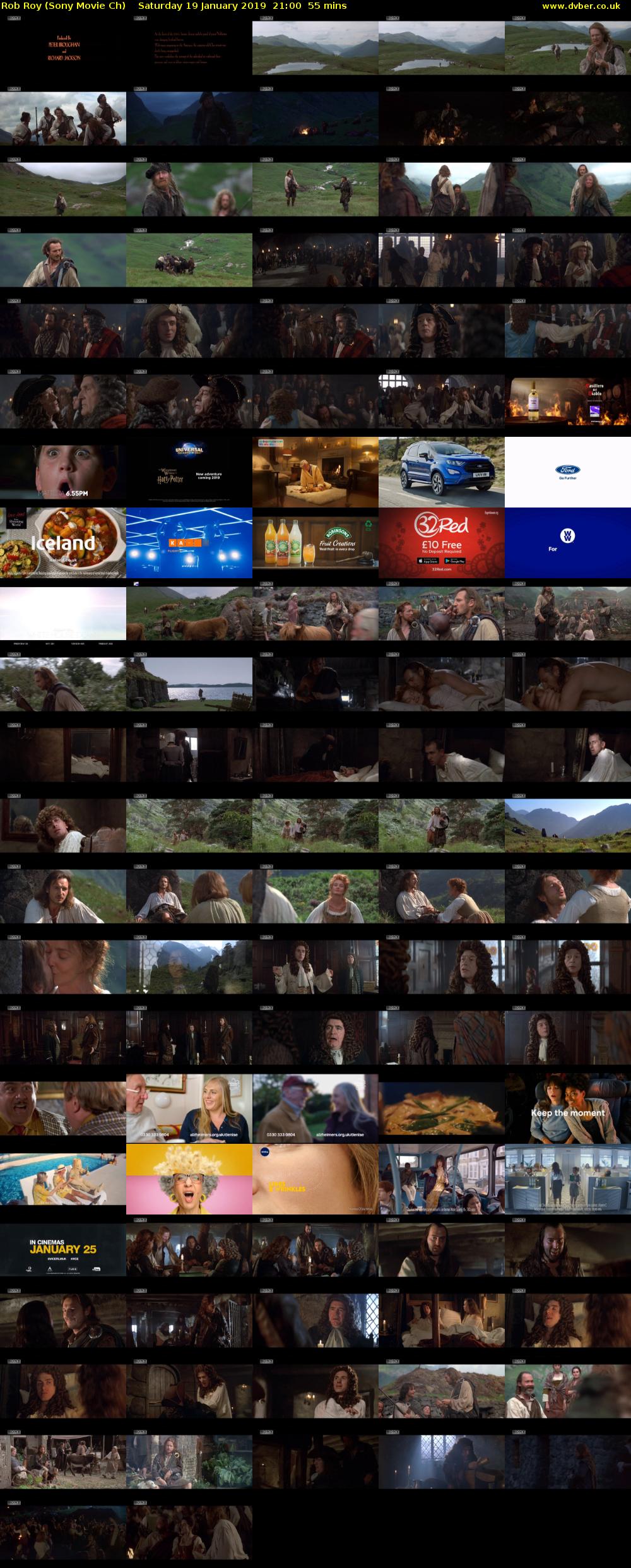 Rob Roy (Sony Movie Ch) Saturday 19 January 2019 21:00 - 21:55