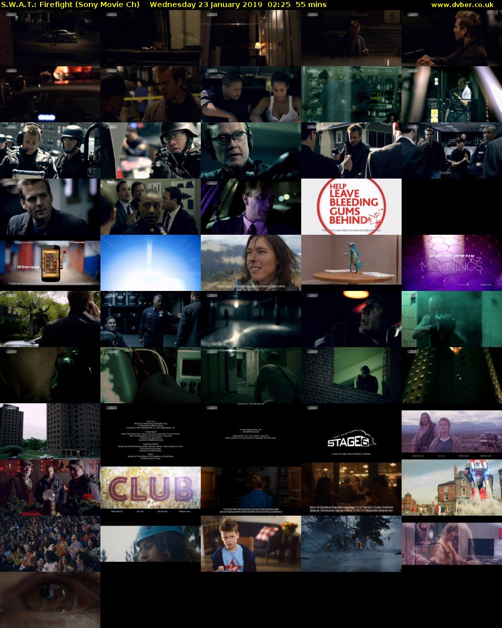 S.W.A.T.: Firefight (Sony Movie Ch) Wednesday 23 January 2019 02:25 - 03:20