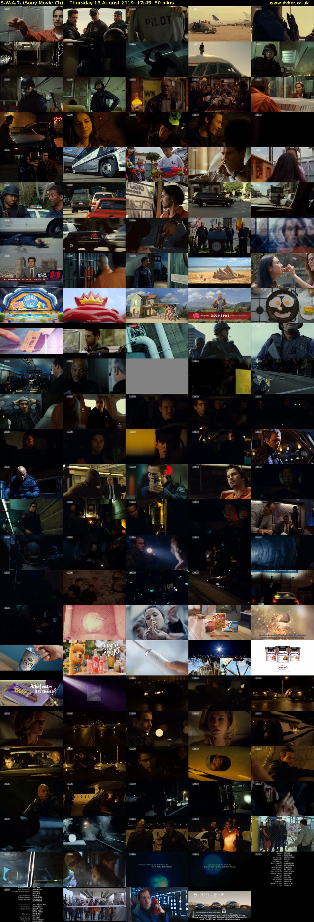S.W.A.T. (Sony Movie Ch) Thursday 15 August 2019 17:45 - 19:05