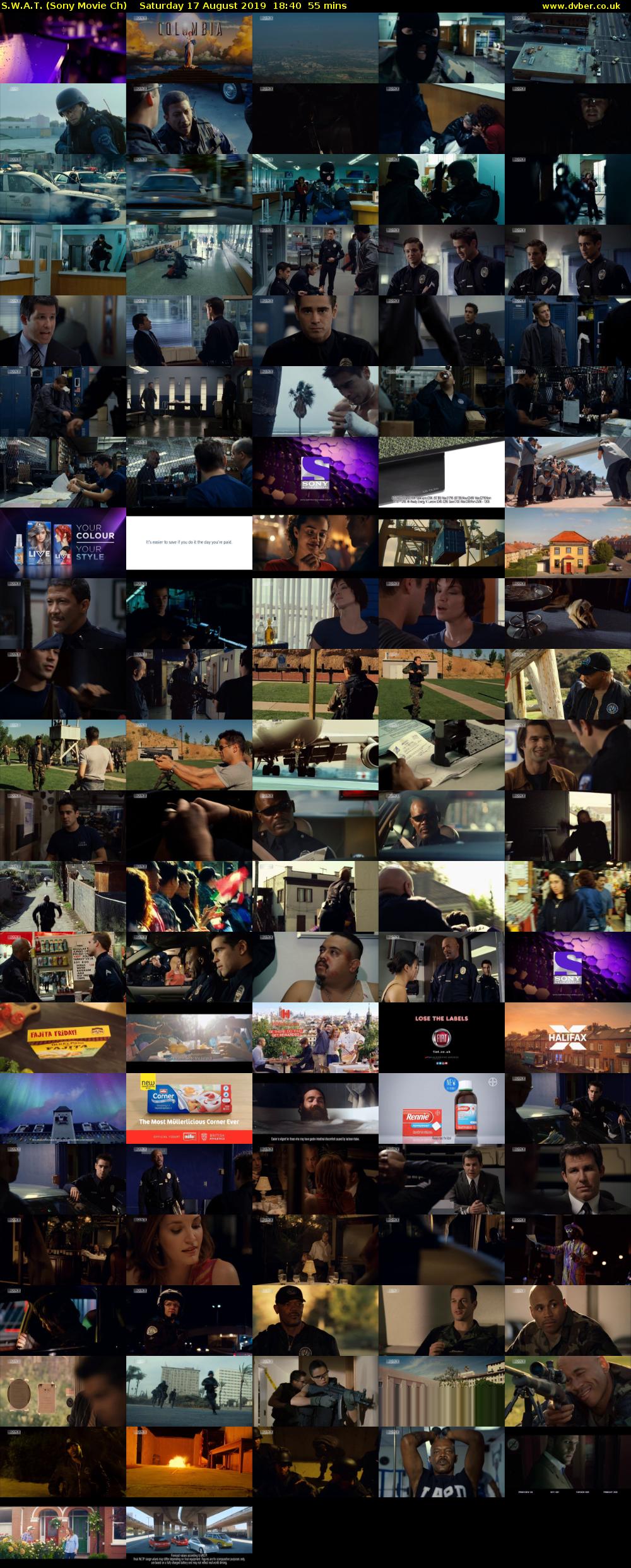 S.W.A.T. (Sony Movie Ch) Saturday 17 August 2019 18:40 - 19:35