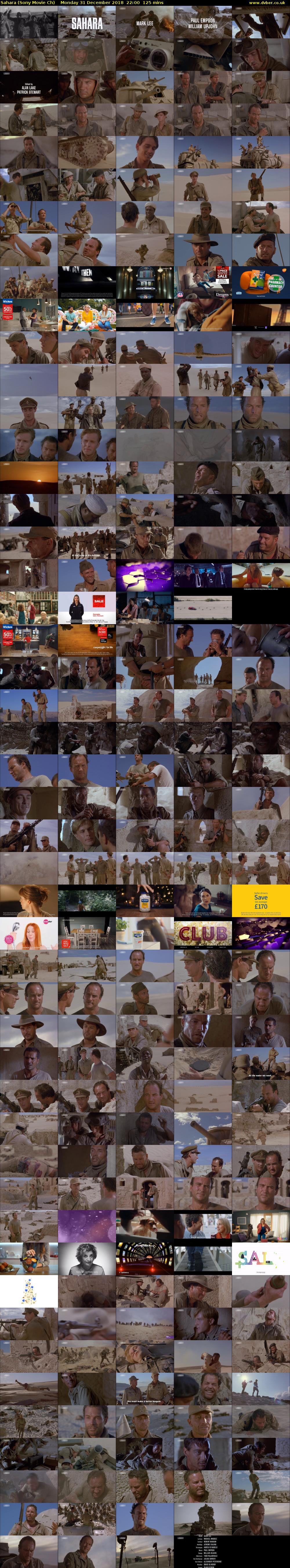 Sahara (Sony Movie Ch) Monday 31 December 2018 22:00 - 00:05