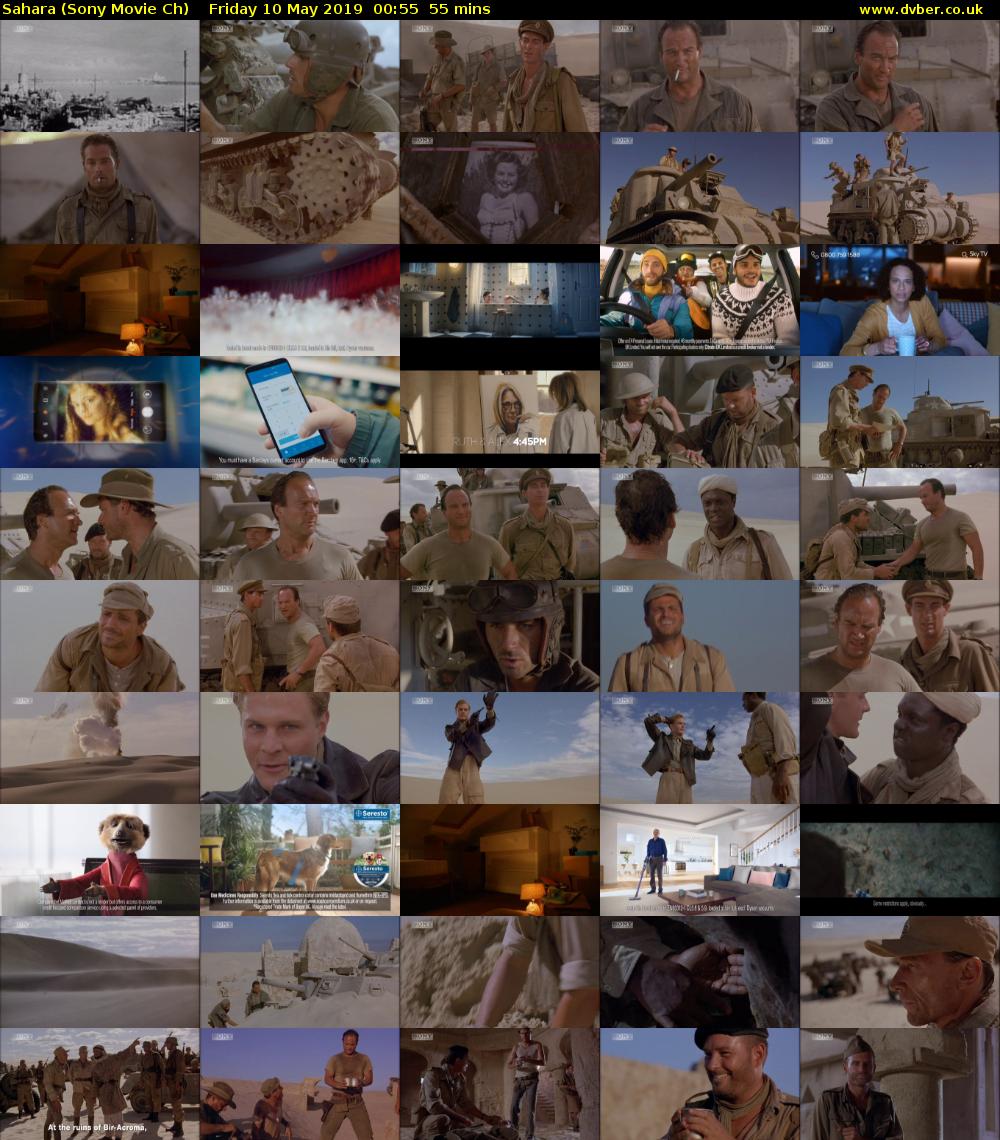 Sahara (Sony Movie Ch) Friday 10 May 2019 00:55 - 01:50