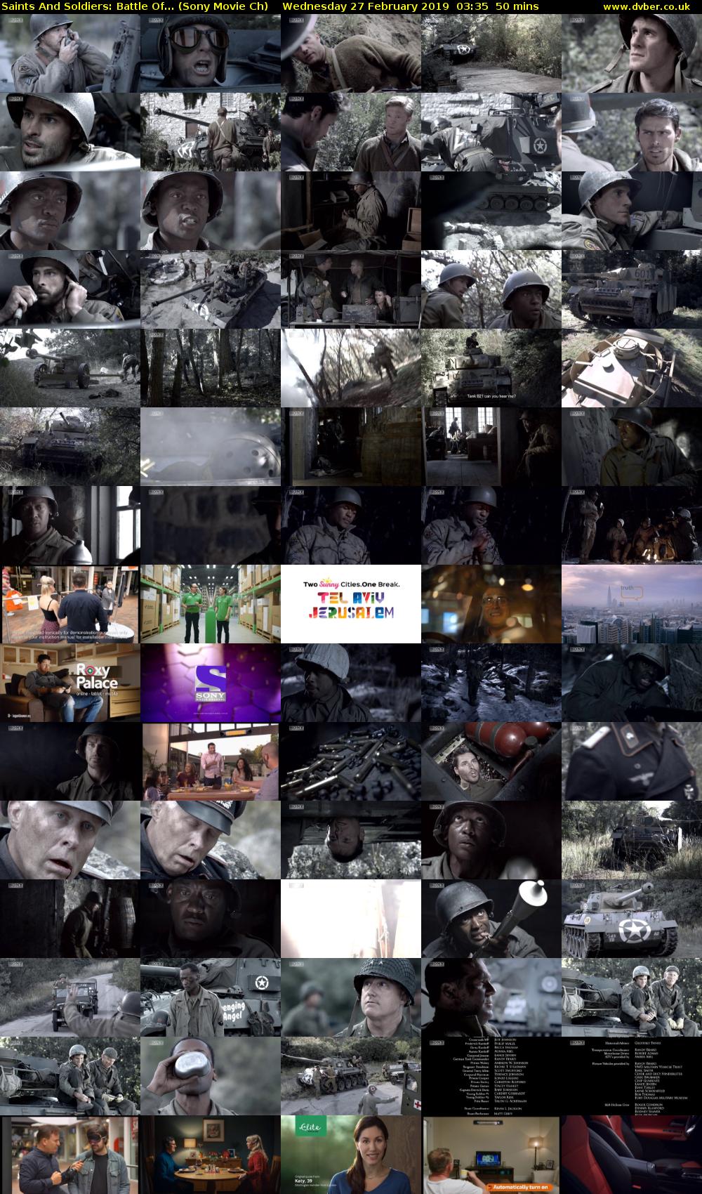 Saints And Soldiers: Battle Of... (Sony Movie Ch) Wednesday 27 February 2019 03:35 - 04:25