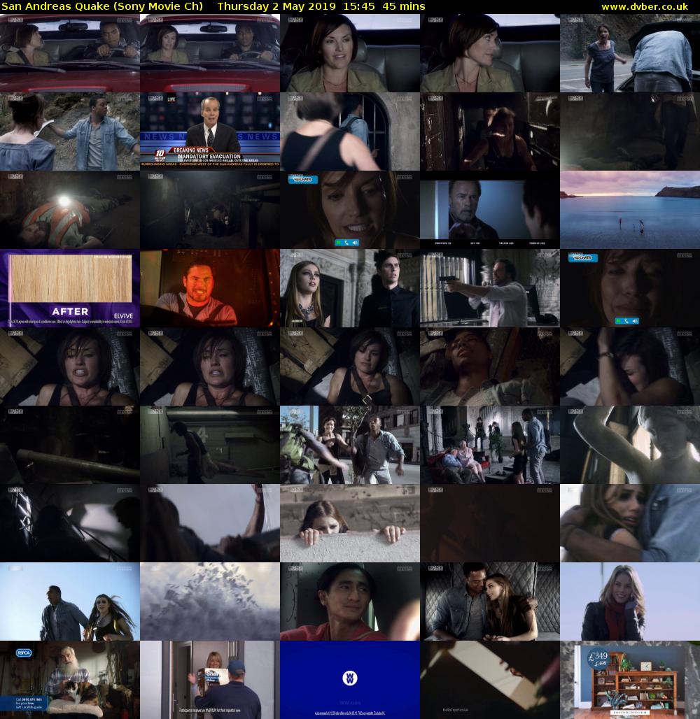 San Andreas Quake (Sony Movie Ch) Thursday 2 May 2019 15:45 - 16:30