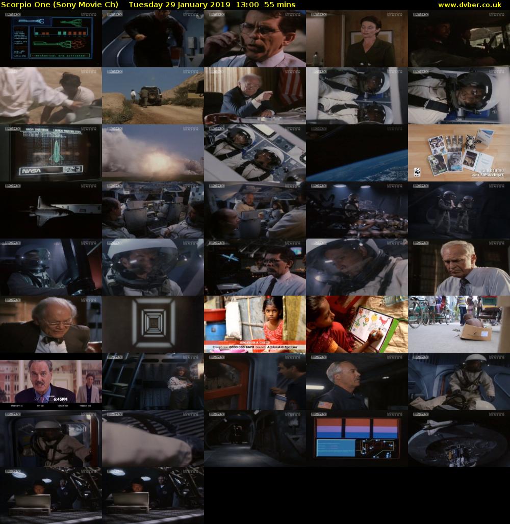 Scorpio One (Sony Movie Ch) Tuesday 29 January 2019 13:00 - 13:55