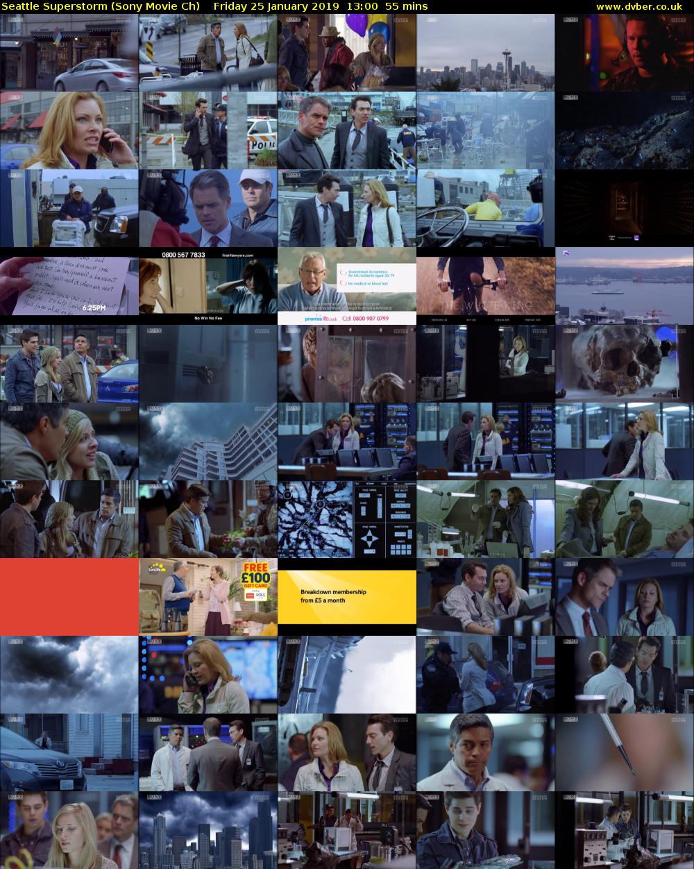 Seattle Superstorm (Sony Movie Ch) Friday 25 January 2019 13:00 - 13:55