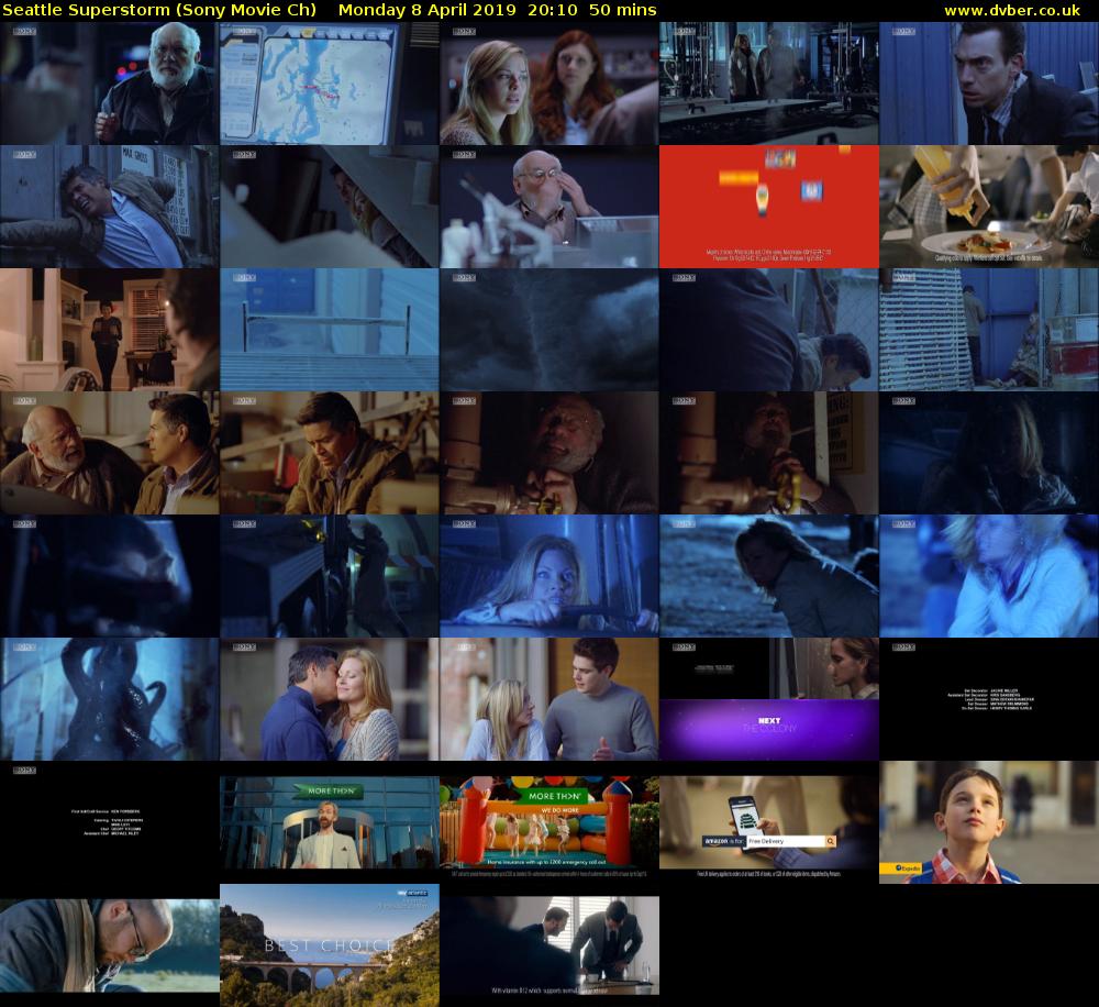 Seattle Superstorm (Sony Movie Ch) Monday 8 April 2019 20:10 - 21:00