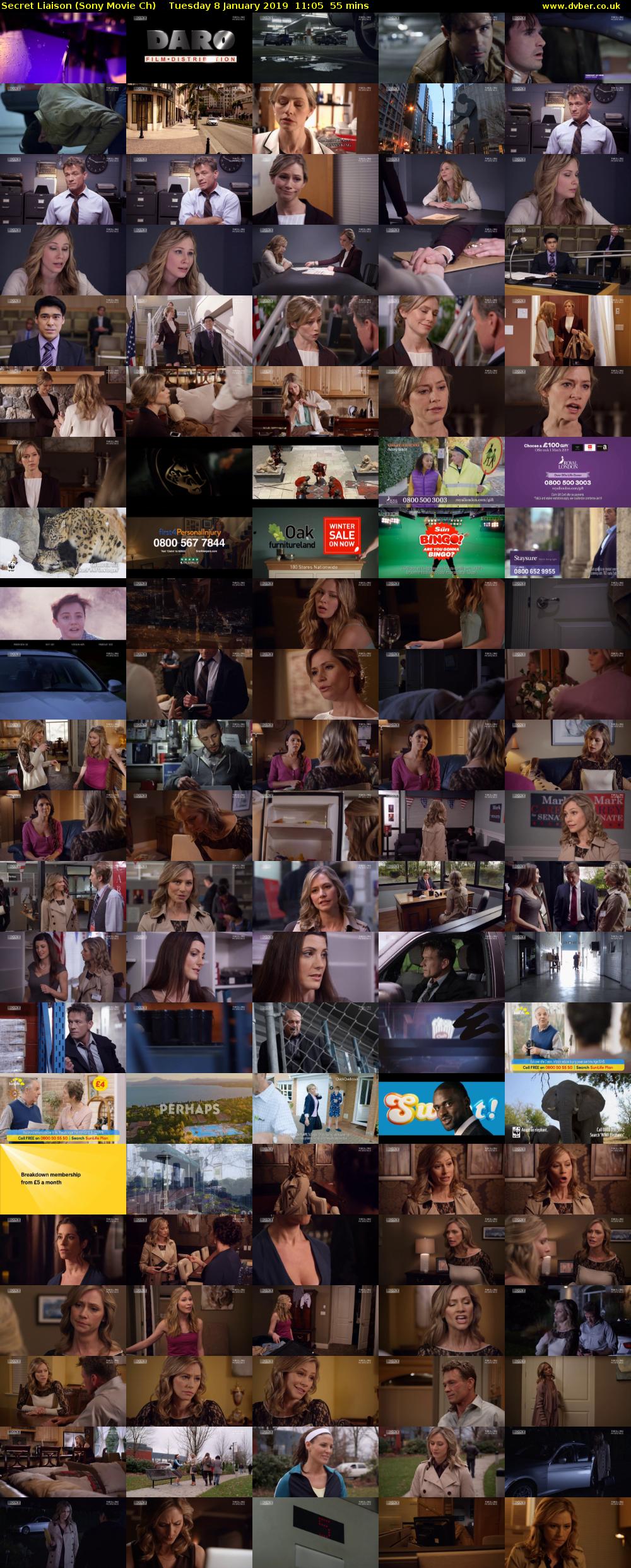 Secret Liaison (Sony Movie Ch) Tuesday 8 January 2019 11:05 - 12:00