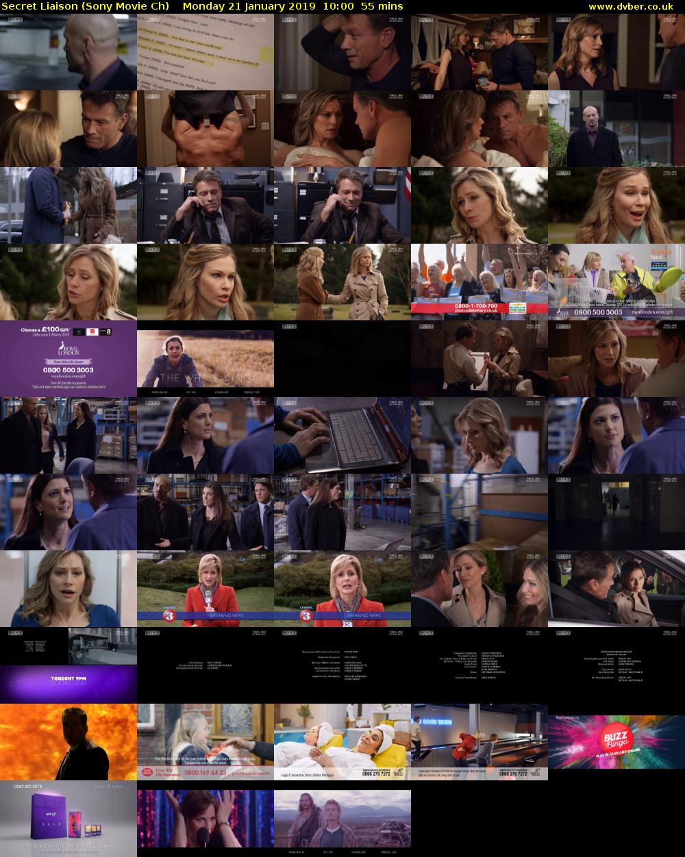 Secret Liaison (Sony Movie Ch) Monday 21 January 2019 10:00 - 10:55