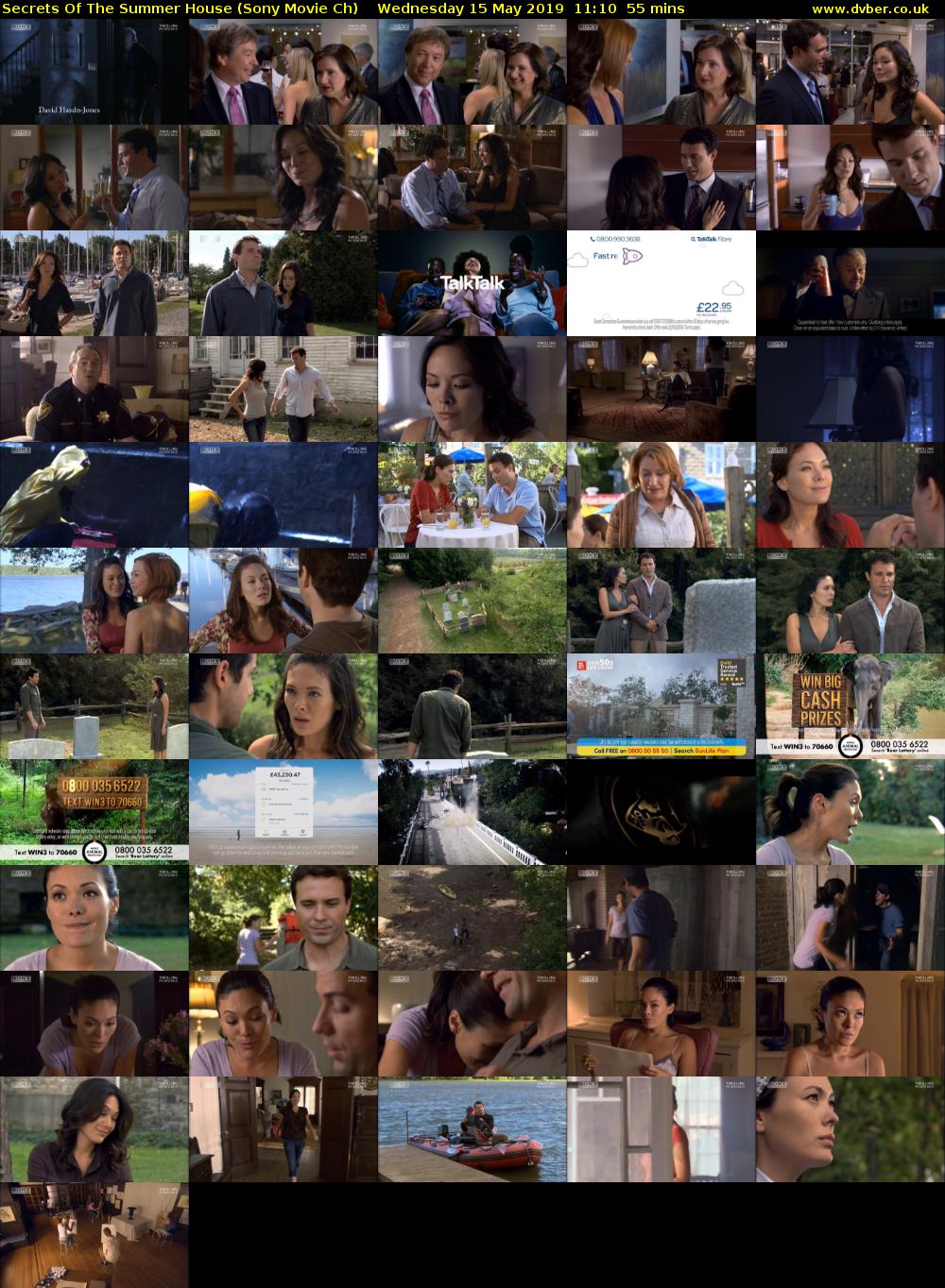 Secrets Of The Summer House (Sony Movie Ch) Wednesday 15 May 2019 11:10 - 12:05