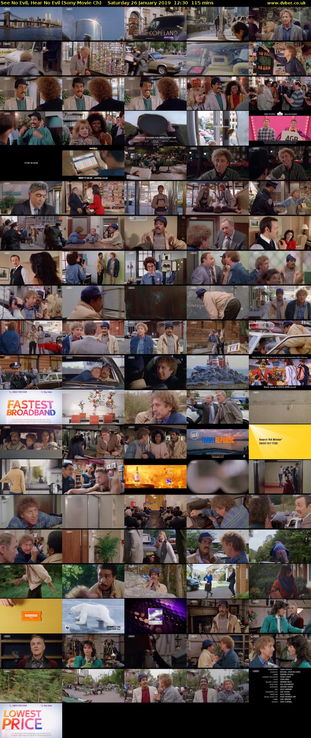 See No Evil, Hear No Evil (Sony Movie Ch) Saturday 26 January 2019 12:30 - 14:25