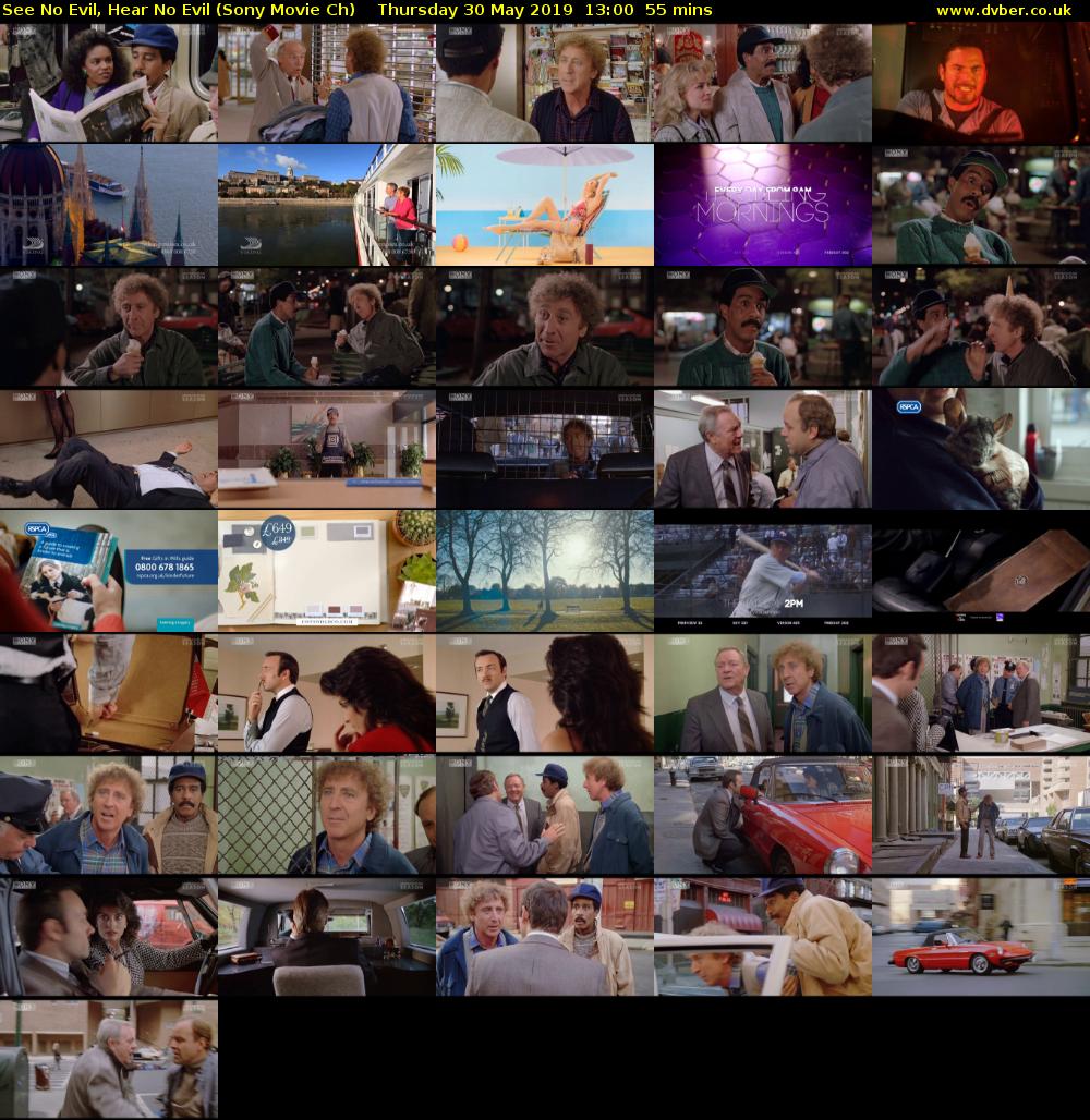See No Evil, Hear No Evil (Sony Movie Ch) Thursday 30 May 2019 13:00 - 13:55