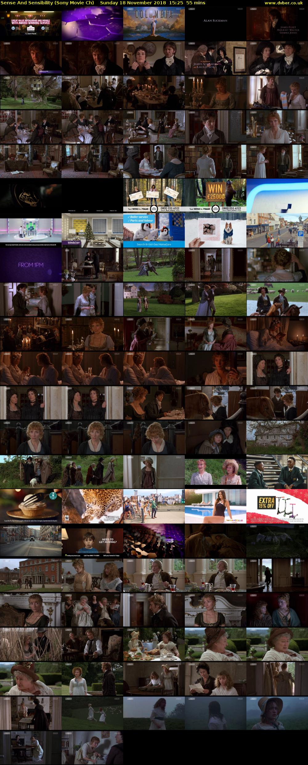 Sense And Sensibility (Sony Movie Ch) Sunday 18 November 2018 15:25 - 16:20