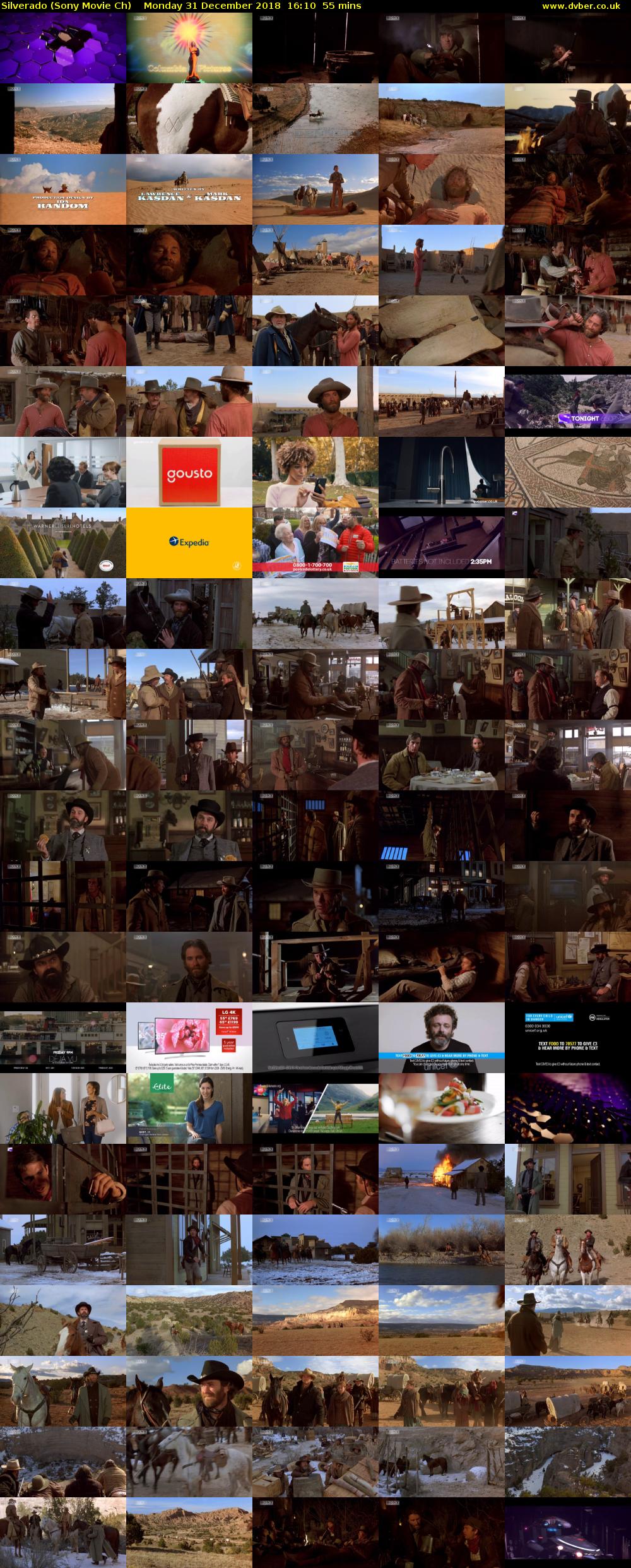 Silverado (Sony Movie Ch) Monday 31 December 2018 16:10 - 17:05