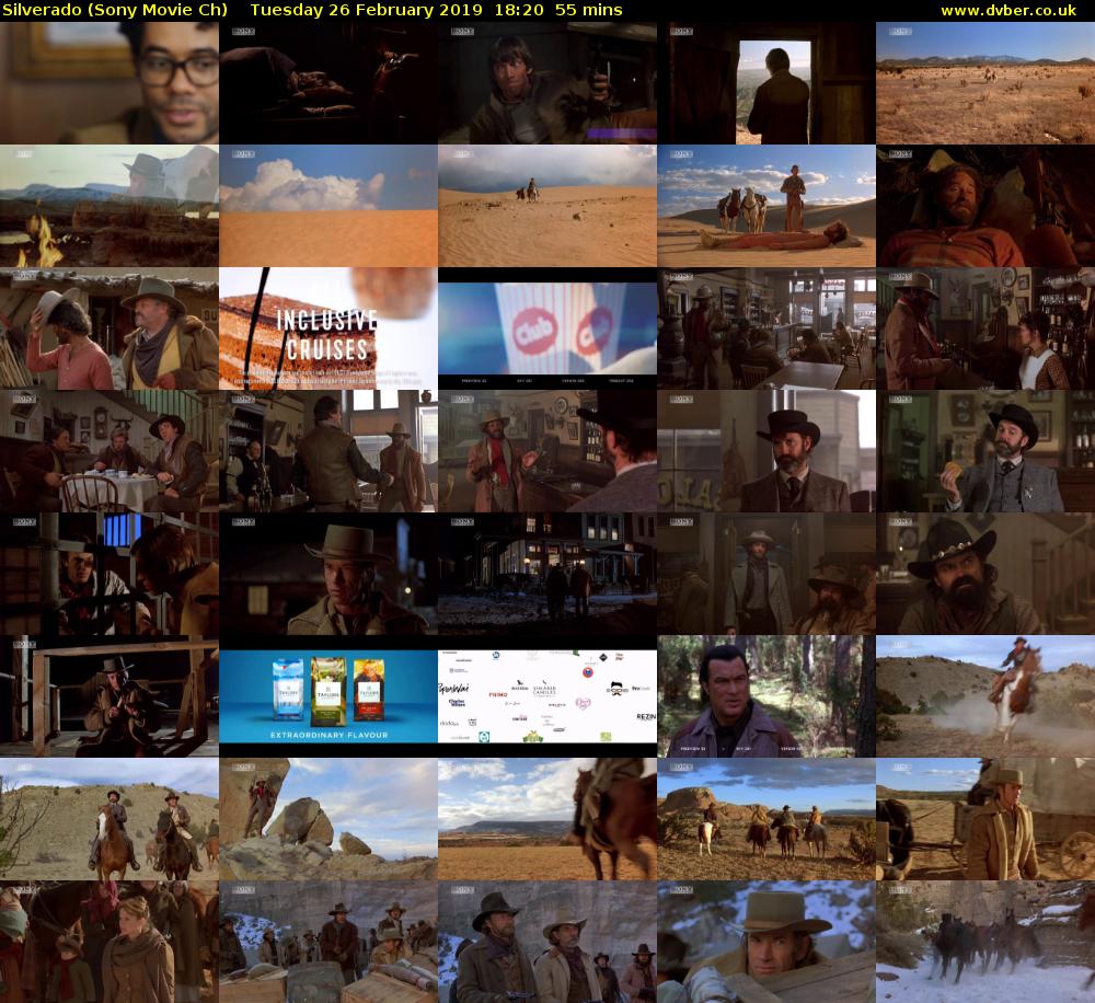 Silverado (Sony Movie Ch) Tuesday 26 February 2019 18:20 - 19:15