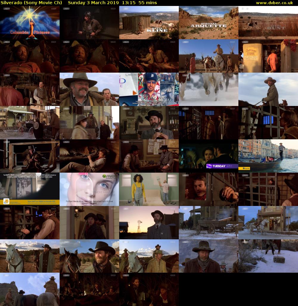 Silverado (Sony Movie Ch) Sunday 3 March 2019 13:15 - 14:10