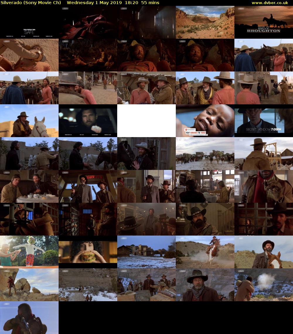 Silverado (Sony Movie Ch) Wednesday 1 May 2019 18:20 - 19:15
