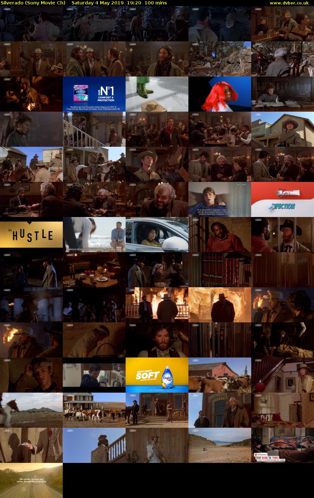 Silverado (Sony Movie Ch) Saturday 4 May 2019 19:20 - 21:00
