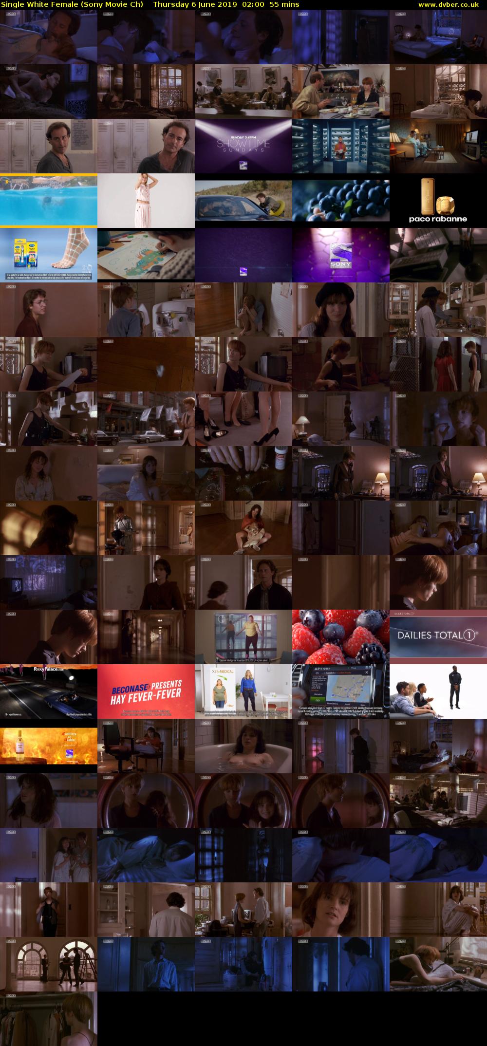Single White Female (Sony Movie Ch) Thursday 6 June 2019 02:00 - 02:55