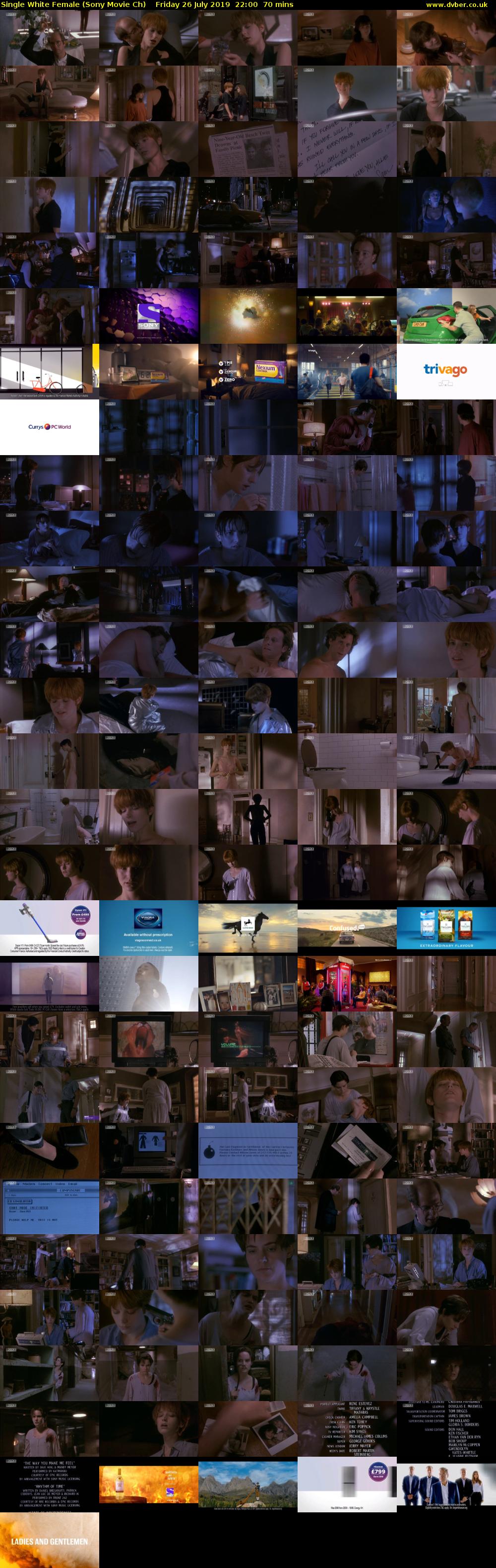 Single White Female (Sony Movie Ch) Friday 26 July 2019 22:00 - 23:10