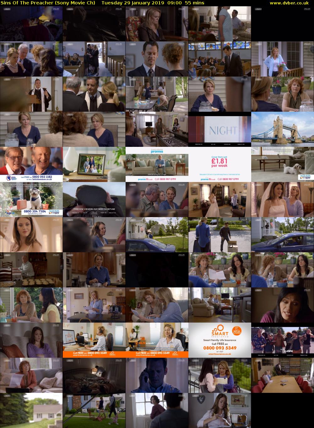 Sins Of The Preacher (Sony Movie Ch) Tuesday 29 January 2019 09:00 - 09:55