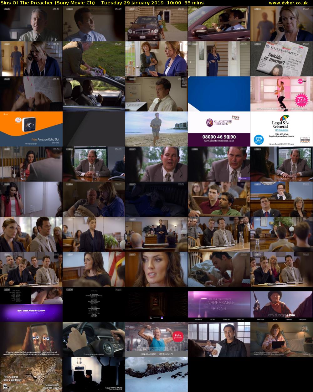 Sins Of The Preacher (Sony Movie Ch) Tuesday 29 January 2019 10:00 - 10:55