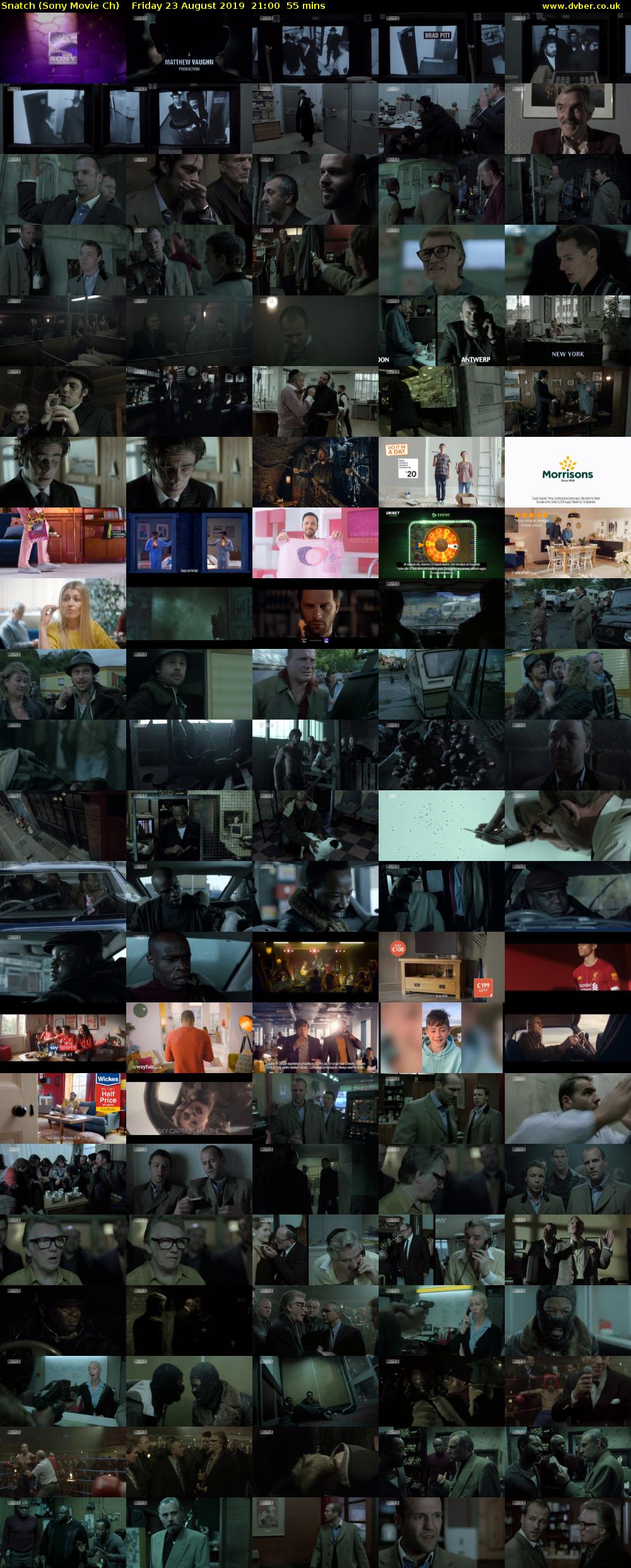 Snatch (Sony Movie Ch) Friday 23 August 2019 21:00 - 21:55