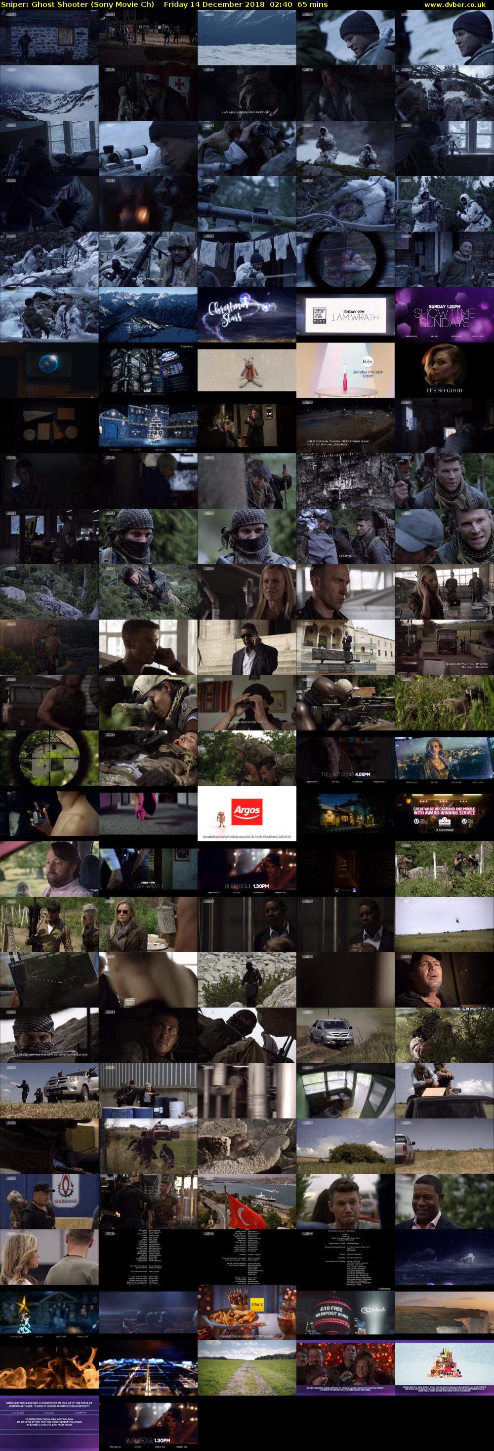 Sniper: Ghost Shooter (Sony Movie Ch) Friday 14 December 2018 02:40 - 03:45