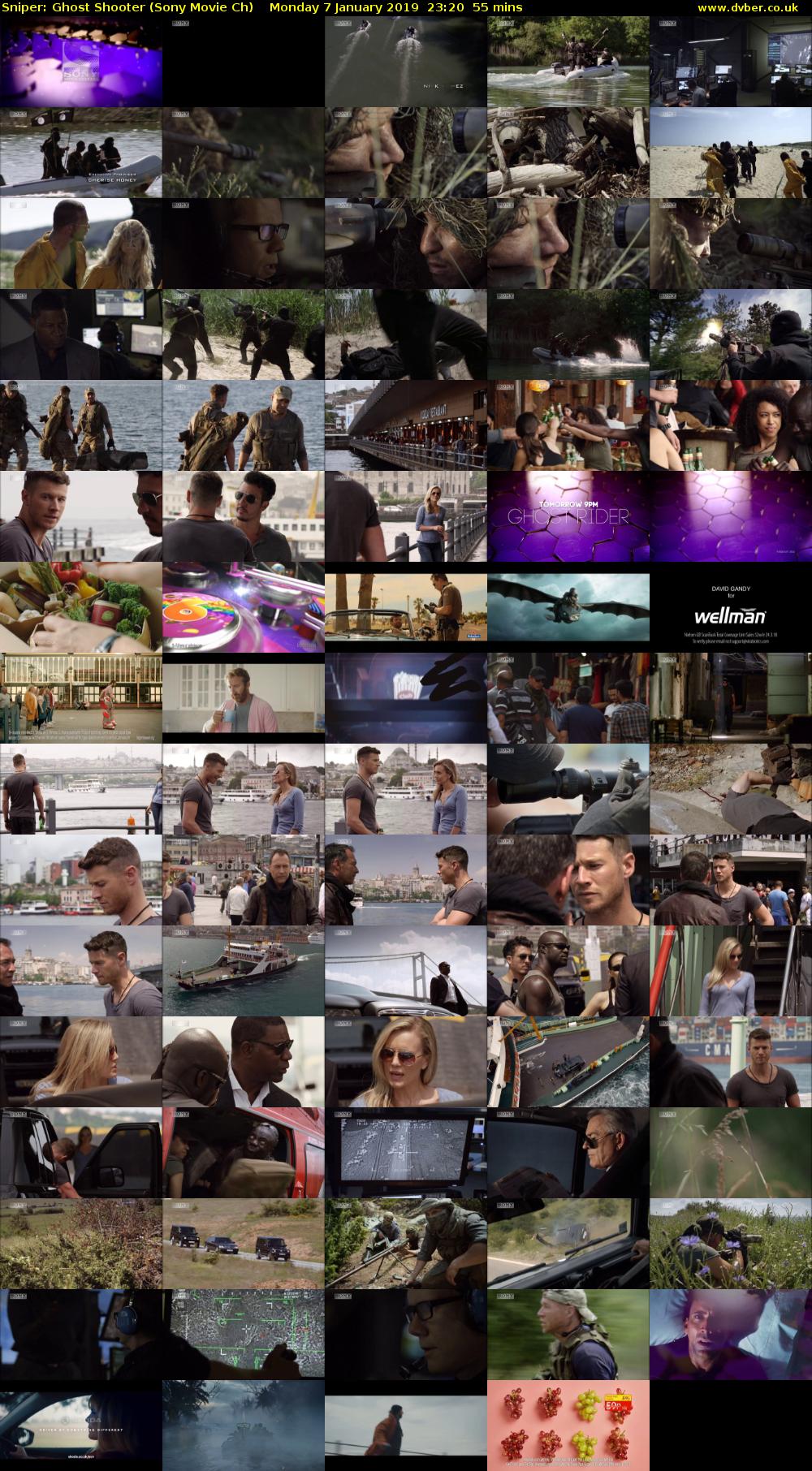 Sniper: Ghost Shooter (Sony Movie Ch) Monday 7 January 2019 23:20 - 00:15