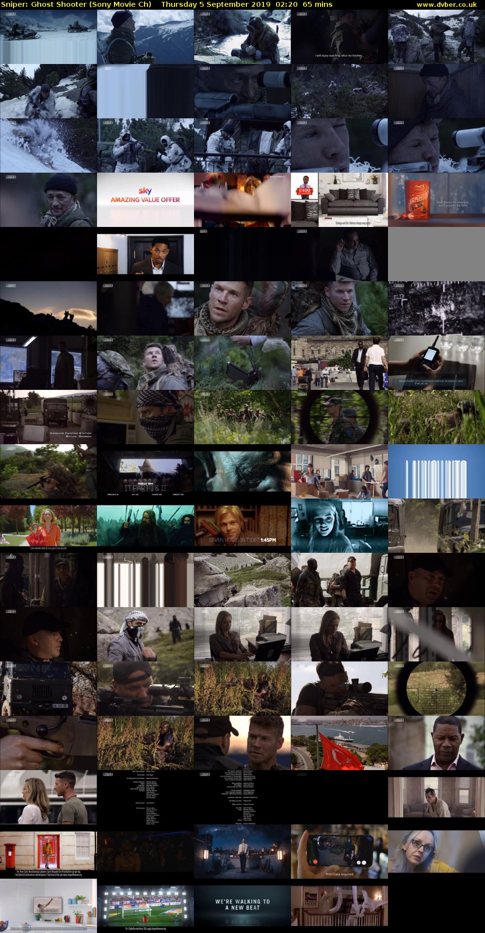Sniper: Ghost Shooter (Sony Movie Ch) Thursday 5 September 2019 02:20 - 03:25