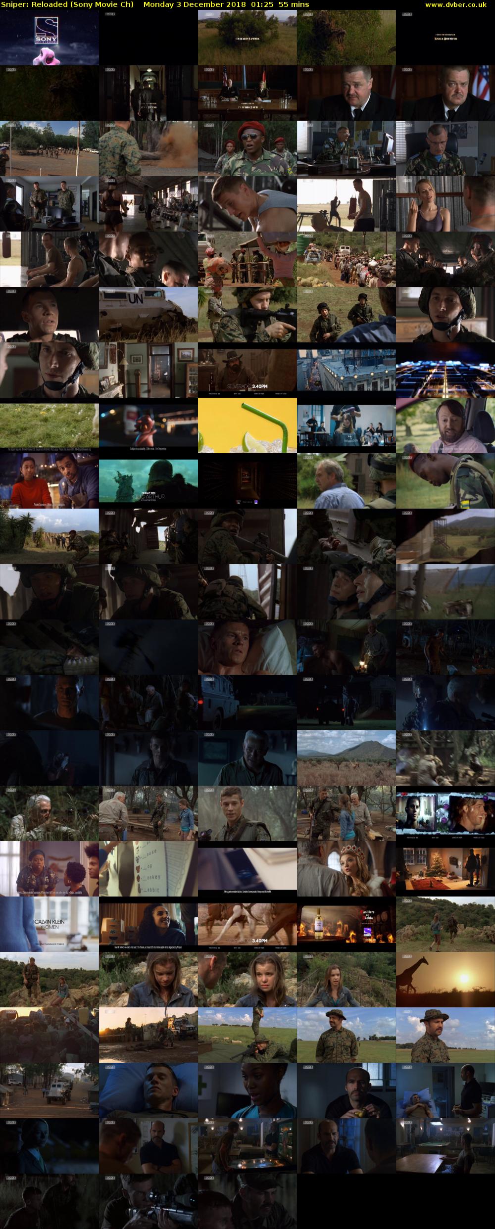 Sniper: Reloaded (Sony Movie Ch) Monday 3 December 2018 01:25 - 02:20