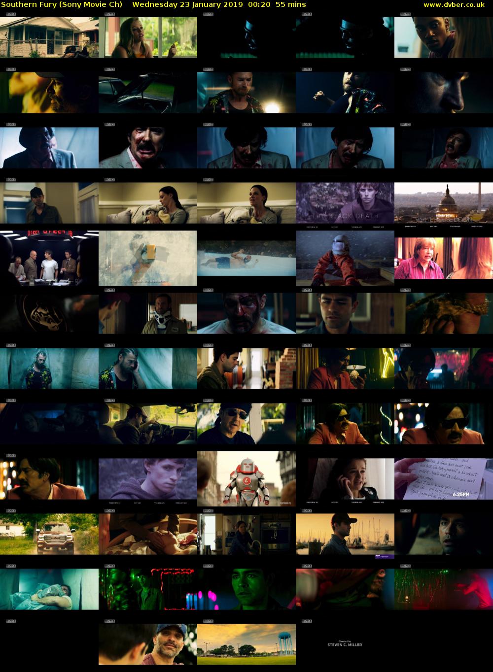 Southern Fury (Sony Movie Ch) Wednesday 23 January 2019 00:20 - 01:15