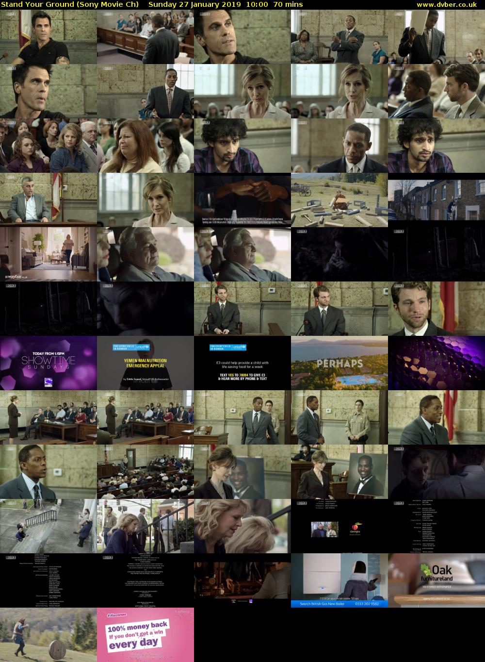 Stand Your Ground (Sony Movie Ch) Sunday 27 January 2019 10:00 - 11:10