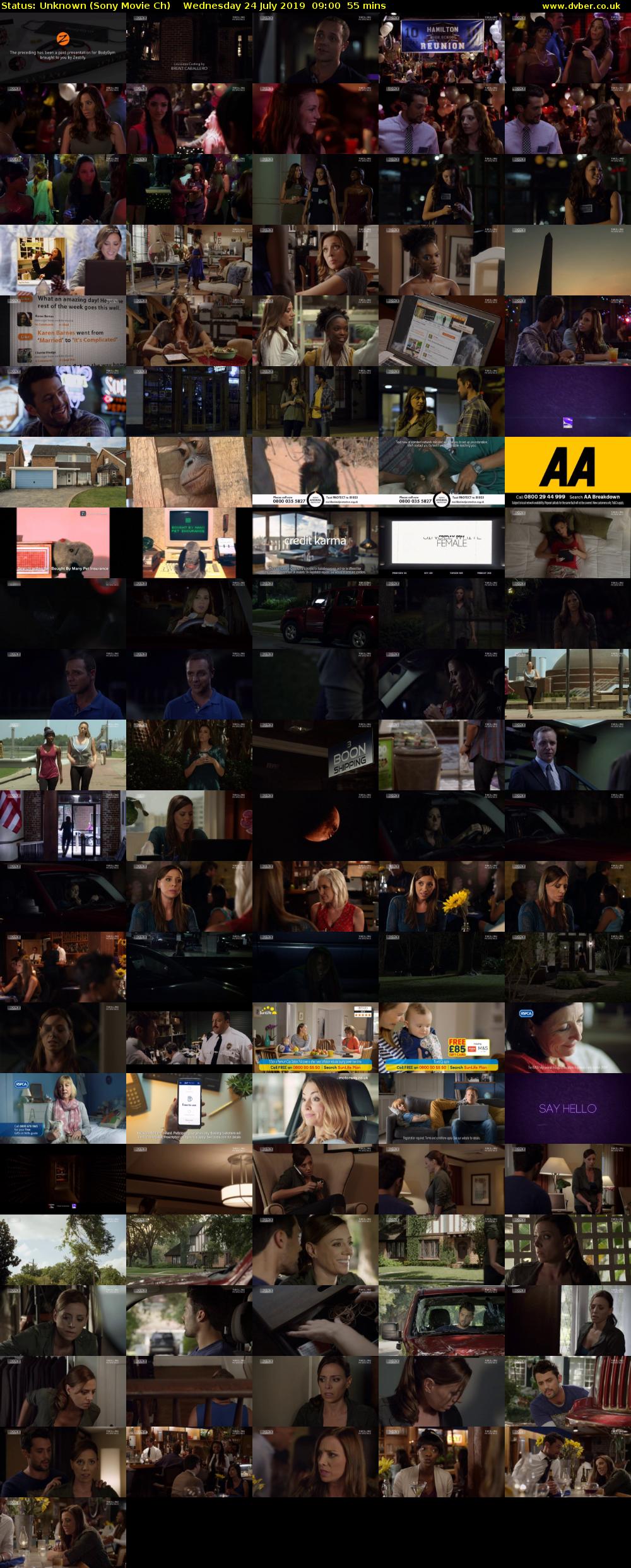 Status: Unknown (Sony Movie Ch) Wednesday 24 July 2019 09:00 - 09:55